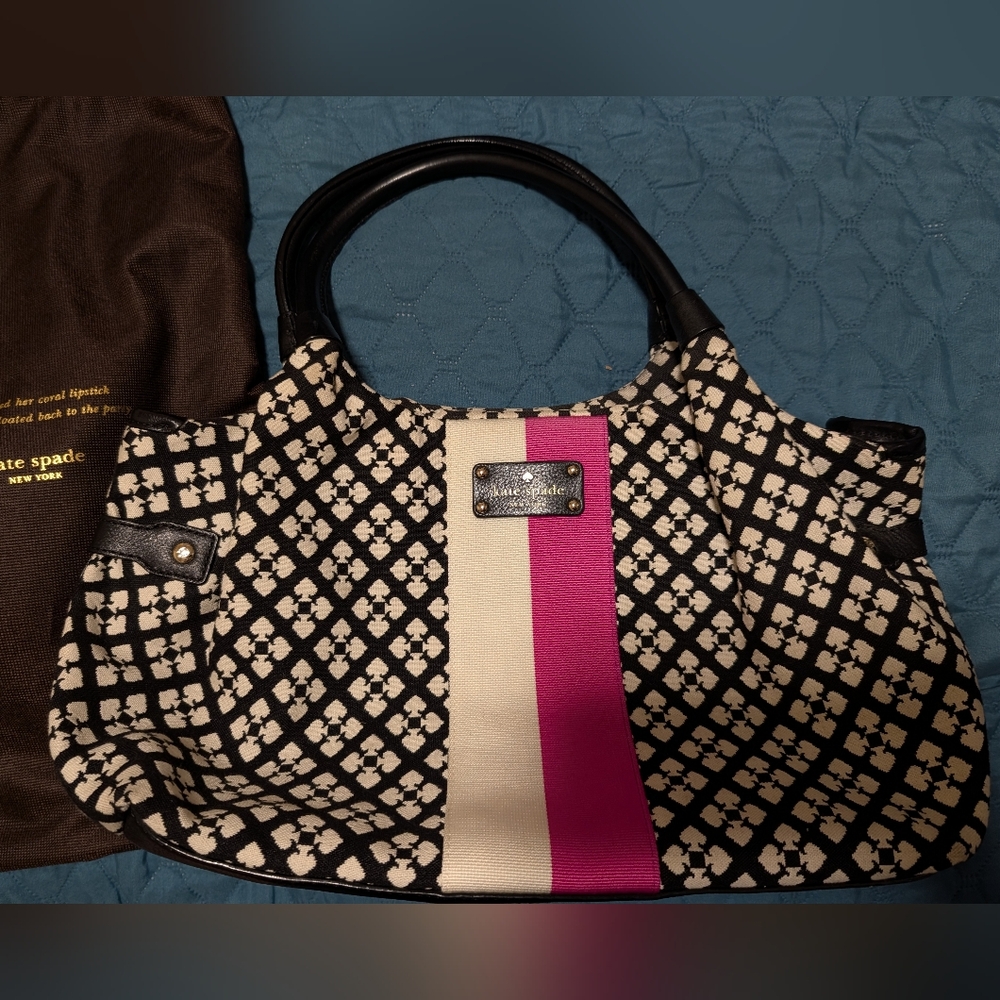 Kate Spade Classic Spade Stevie Jacquard Tote Bag.